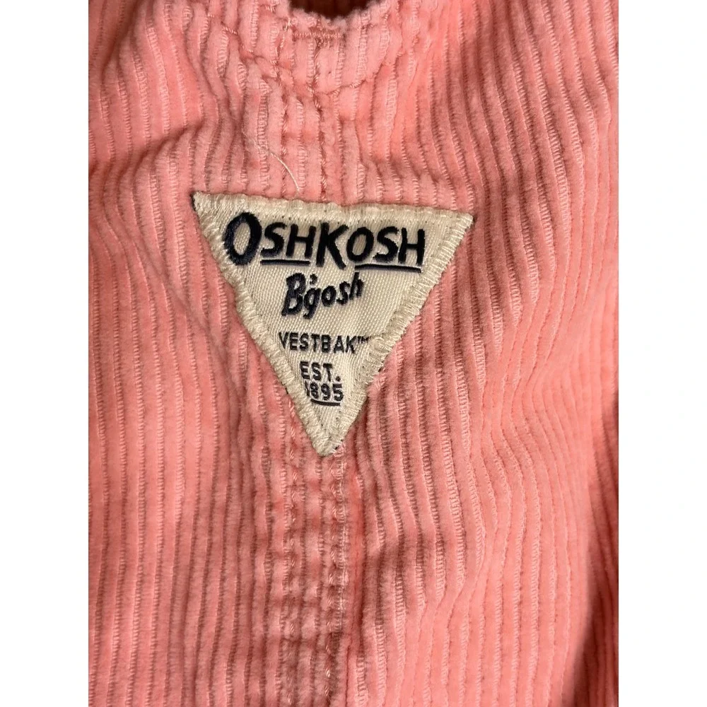 OshKosh Bgosh Pink Corduroy Overalls Baby Girls 6M